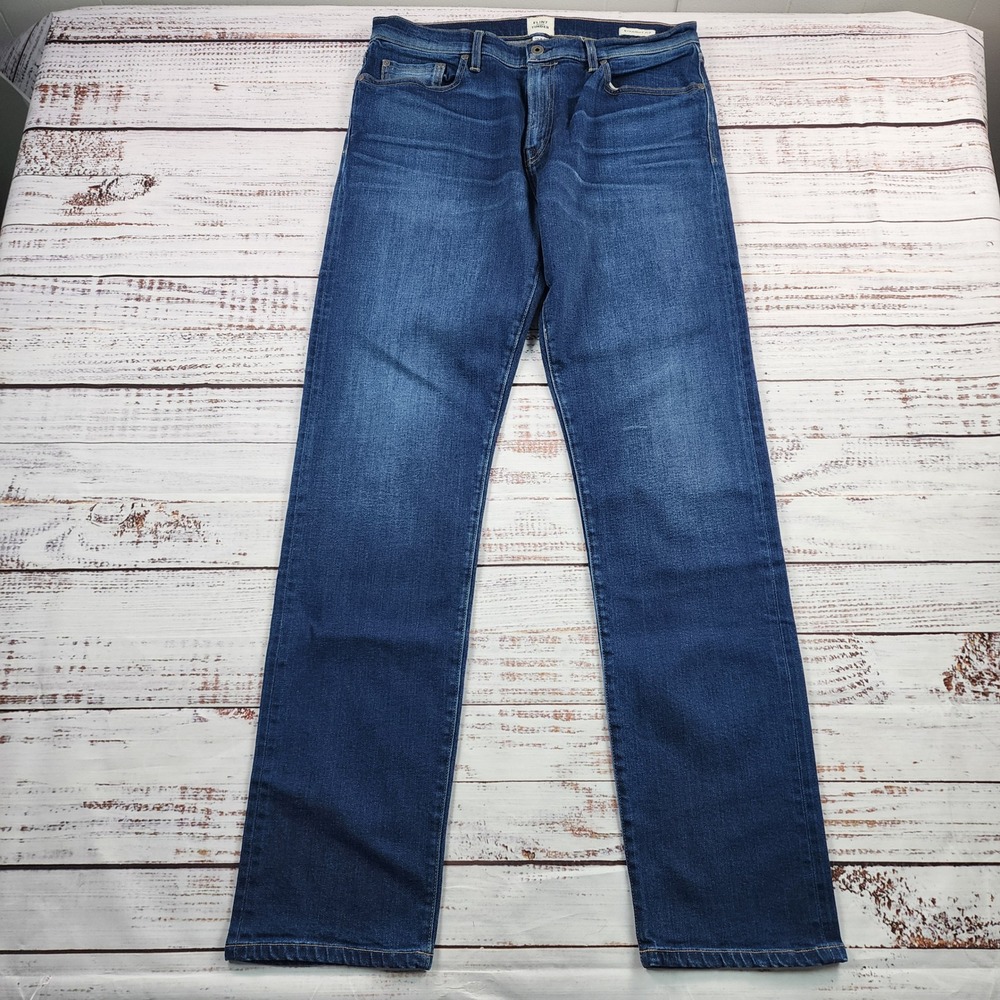 Flint and Tinder Selvedge Straight Fit Jeans Mens 34x34 Blue Denim Made in USA